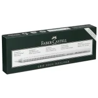 12 Bleistifte Jumbo GRIP 2001 von FABER-CASTELL, B, silber