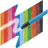  12 Buntstifte Classic von FABER-CASTELL radierbar, farbsortiert 