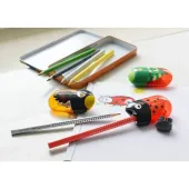  Dosenspitzer doppelt Fisch von FABER-CASTELL, grün/rot 