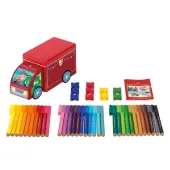  33 Filzstifte Connector Truck von FABER-CASTELL farbsortiert 