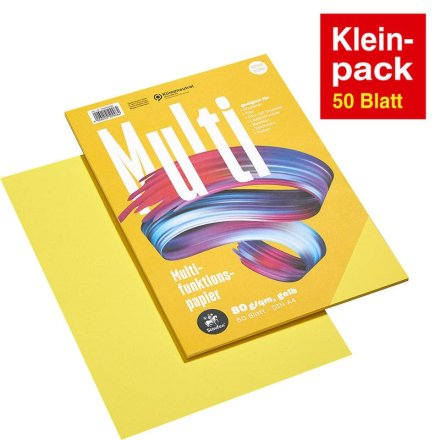 farbiges Kopierpapier von Staufen, DIN A4, 80 g/m², 50 Blatt, gelb