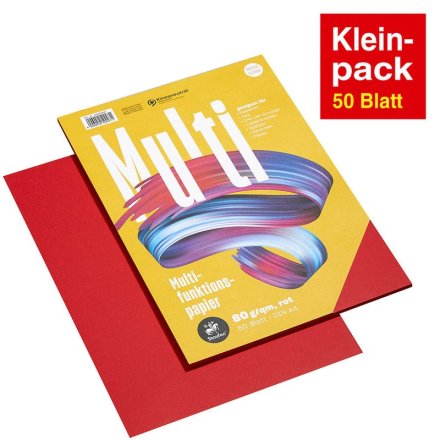 farbiges Kopierpapier von Staufen, DIN A4, 80 g/m², 50 Blatt, rot