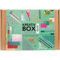 folia Bastelset Kreativbox Glitter 900-teilig, mehrfarbig