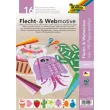  folia Bastelset Flecht- und Webemotive, mehrfarbig 