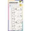  folia Bastelset Kindermasken Kronen 6 Stück, weiß 