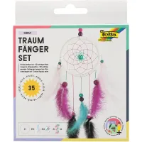 folia Bastelset Traumfänger Girl, pink/blau