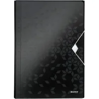 LEITZ Fächermappe WOW 4589 6 Fächer schwarz, 1 Stück