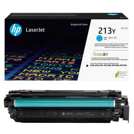Original HP 213Y W 2131 Y Toner cyan extra High-Capacity (ca. 12.000 Seiten)