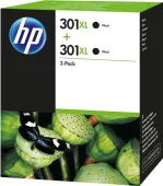  Original HP 301XL, D8J45AE Tintenpatrone schwarz High-Capacity Doppelpack (ca. 480 Seiten) 