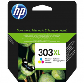  Original HP 303XL, T6N03AE Tintenpatrone color High-Capacity (ca. 415 Seiten) 