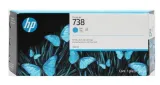  Original HP 738M, 676M9A Tintenpatrone cyan (ca. 300 ml) 