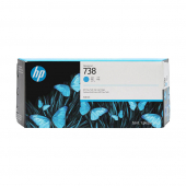  Original HP 738, 676M6A Tintenpatrone cyan (ca. 300 ml) 