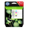  Original HP 912XL, 3YP34AE Tintenpatrone MultiPack Bk,C,M,Y High-Capacity (ca. 825 Seiten) 