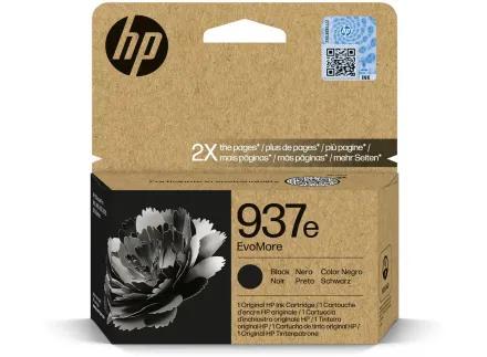 Original HP 937E, 4S6W9NE Tintenpatrone schwarz Evomore (ca. 2.500 Seiten)