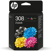  Original HP 308, 6L6S6UE Tintenpatrone Multipack schwarz + color 