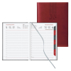  Buchkalender 2024 von Lediberg, A5, rot 