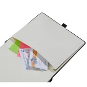  Notizbuch ENERGY von Lediberg, quadratisch, kariert, schwarz 