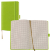  Lediberg Notizbuch Tucson ca. DIN A6 kariert, lemongreen Hardcover 