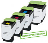  4 Toner von tintenalarm.de ersetzt Lexmark 80C2XK0, 80C2XC0, 80C2XM0, 80C2XY0 