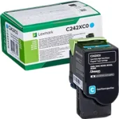  Original Lexmark C242XC0 C/MC2425/2535 Toner cyan extra High-Capacity return program (ca. 3.500 Seiten) 