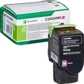  Original Lexmark C242XM0 Toner magenta extra High-Capacity return program (ca. 3.500 Seiten) 