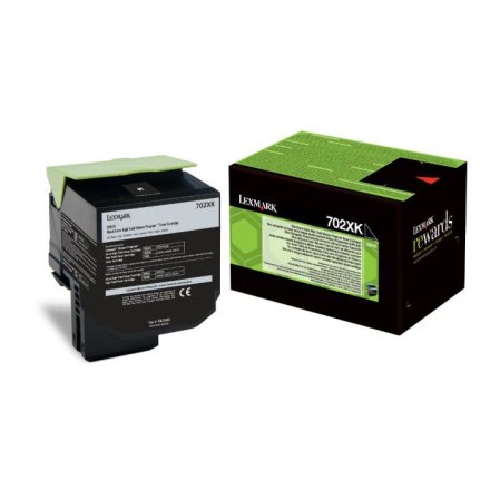 Original Lexmark 702XK 70C2XK0 Toner schwarz extra High-Capacity return program (ca. 8.000 Seiten)