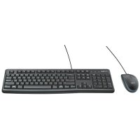 Logitech Desktop MK120 Maus- und Tastatur-Set kabelgebunden schwarz