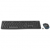  Logitech Wireless Combo MK270 Tastatur-Maus-Set kabellos schwarz 