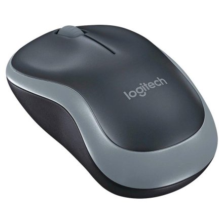 Logitech Wireless Mouse M185 Maus kabellos grau