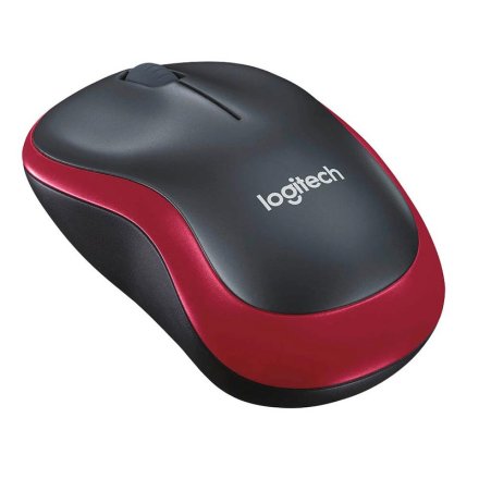 Logitech Wireless Mouse M185 Maus kabellos rot