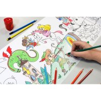 inFO Malrolle Märchen zum Ausmalen Malbuch 80 g/qm 4 m lang
