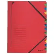  Ordnungsmappe 3912 von LEITZ, DIN A4, 12 Fächer, rot 