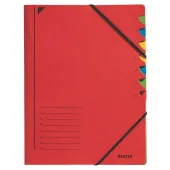  Ordnungsmappe 3907 von LEITZ, DIN A4, 7 Fächer, rot 