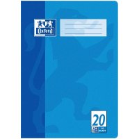 OXFORD Schulheft DIN A4 Lineatur 20 blanko ohne Rand, blau