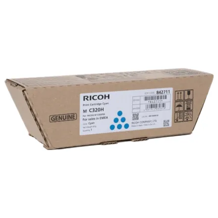 Original Ricoh 842711 Toner cyan (ca. 7.500 Seiten)