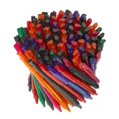  100 Kugelschreiber Fave von Schneider, Schreibfarbe blau, farbsortiert 