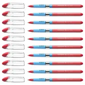  10 Kugelschreiber Slider Basic XB von Schneider, Schreibfarbe rot 