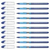  10 Kugelschreiber Slider Basic XB von Schneider, Schreibfarbe blau 