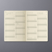  Buchkalender Juli 2023 - Dezember 2024 Conceptum von Sigel, A5, schwarz 