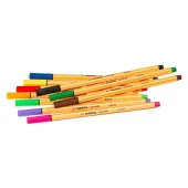  10 Fineliner point 88 von STABILO, farbsortiert, 0,4 mm 