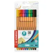 10 Fineliner point 88 von STABILO, farbsortiert, 0,4 mm 