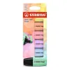  6 Textmarker BOSS MINI Pastellove von STABILO, farbsortiert 