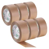  Packband SUPRACRAFT von Supra, 5,0 cm x 50,0 m, Kraftpapier, braun, 6 Rollen 