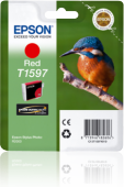  Original Epson C13T15974010 T1597 Tintenpatrone rot (ca. 17 ml) 