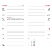  Taschenkalender Wochenplaner 2026 von Lediberg, DIN A6, schwarz 