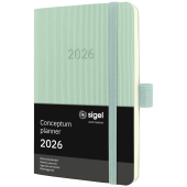  Taschenkalender Conceptum 2026 von Sigel, DIN A6, mintgrün 