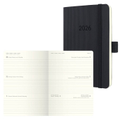 Taschenkalender Conceptum 2026 von Sigel, DIN A6, schwarz 
