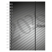  Taschenkalender mit Spirale 2026 von rido idé, DIN A6, anthrazit 