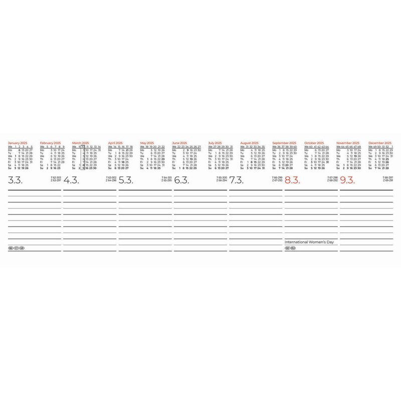 Tischquerkalender 2025 von Zettler Kalender