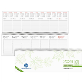  Tischquerkalender 2026 von ZETTLER KALENDER, beige/grün 